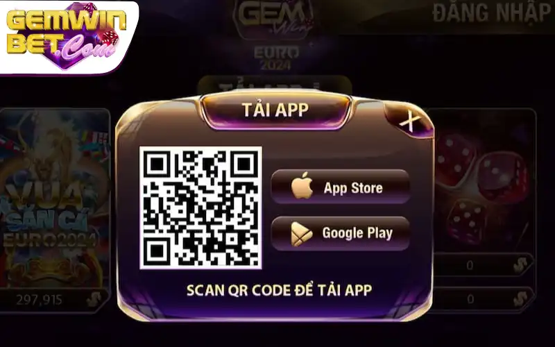 Hướng dẫn tải app game bài Gemwin Mobile